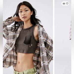 UO BDG Andy Distressed Flannel NWT